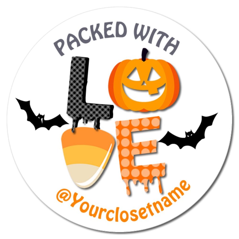 40 Halloween Stickers 2"